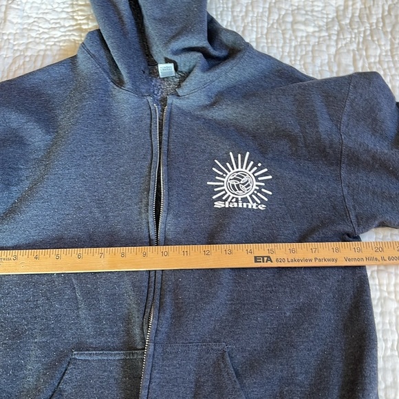 Slainte  Oakland Irish Bar/ Pub Hoodie Unisex Zipper Broken - Picture 8 of 10